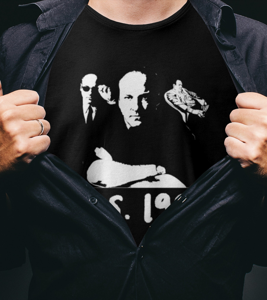 T.S. 1999 Sopranos Inspired Iconic Mob Boss Imagery T-Shirt