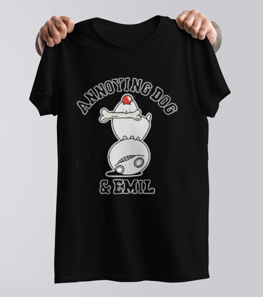 Undertale X Square Enix Annoying Dog Emil Crossover Collaboration T-Shirt