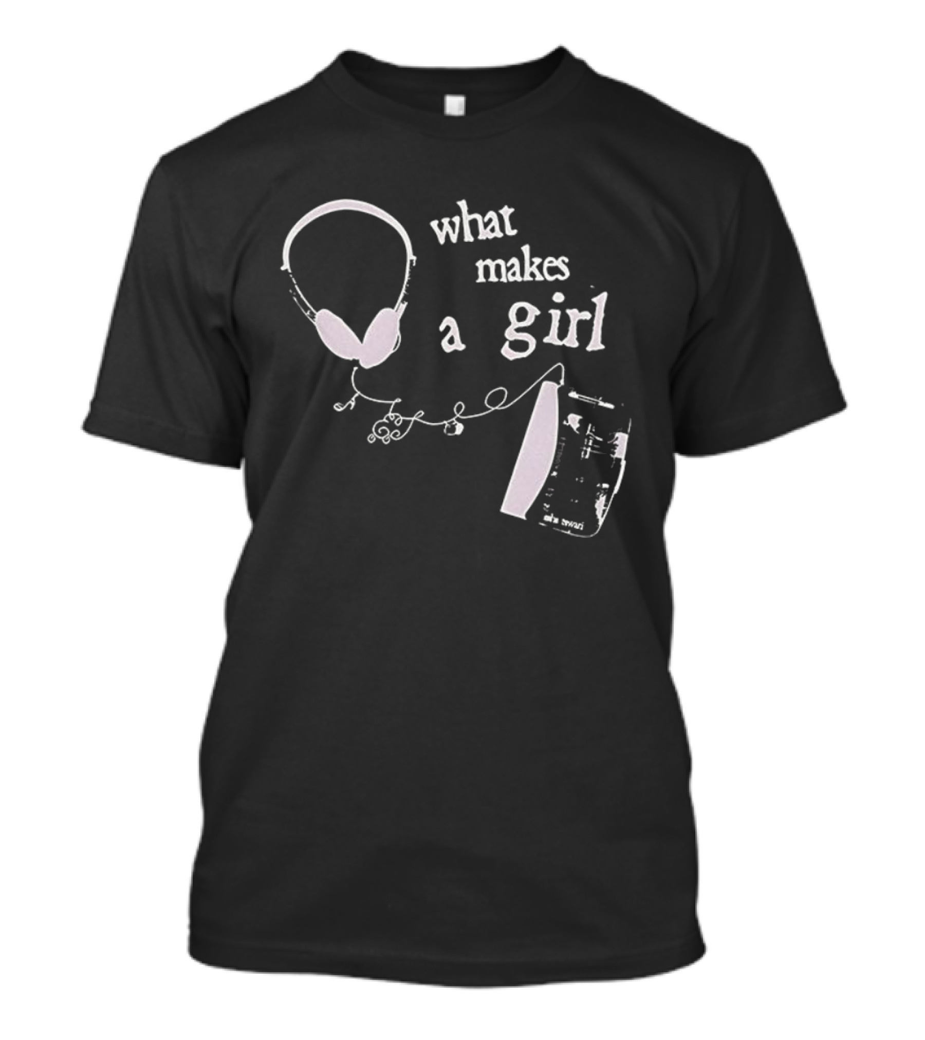 What Makes A Girl Headphones And Sheet Music T-Shirt