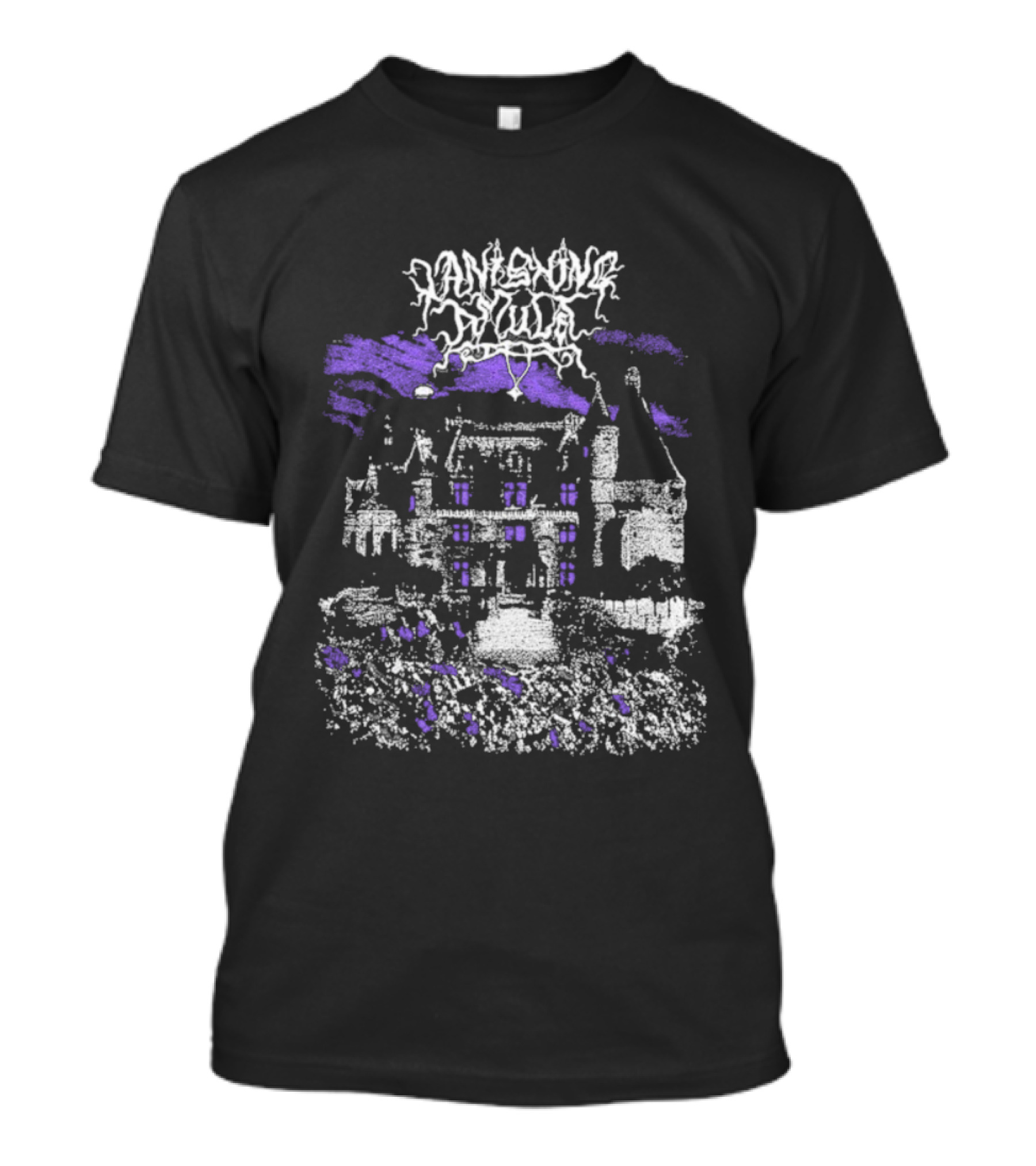 Vanishing Amulet Crumbled Estate Gothic Mansion Art T-Shirt