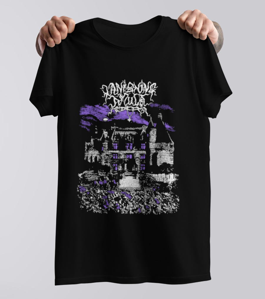 Vanishing Amulet Crumbled Estate Gothic Mansion Art T-Shirt