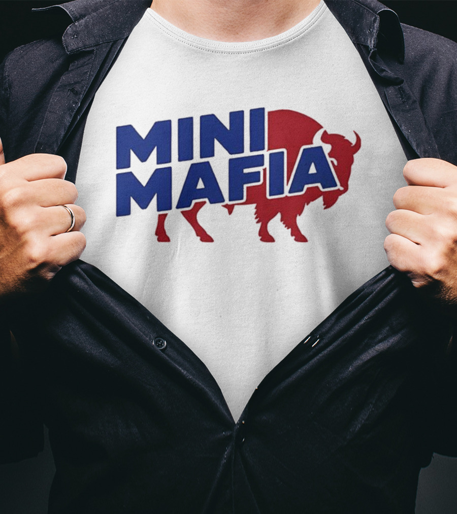 Buffalo Bills Mini Mafia Fan Gear Football Enthusiast Apparel T-Shirt