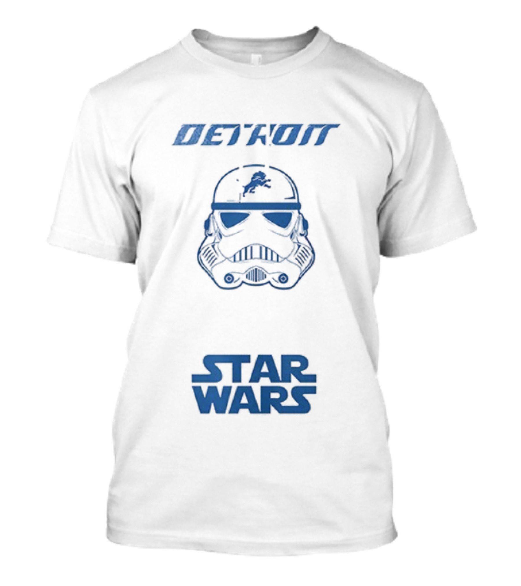 Detroit Lions Stormtrooper Star Wars Collaboration Fan Apparel T-Shirt