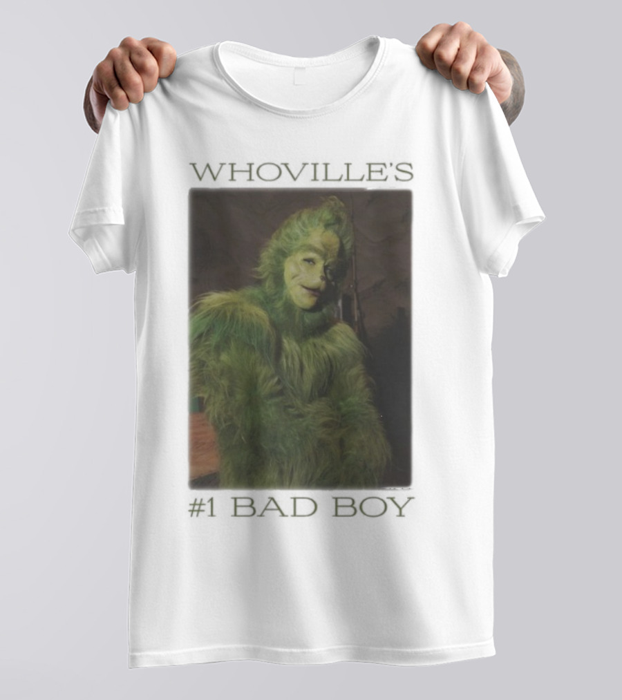 Whoville's Bad Boy Grinch Furry Green Outfit T-Shirt