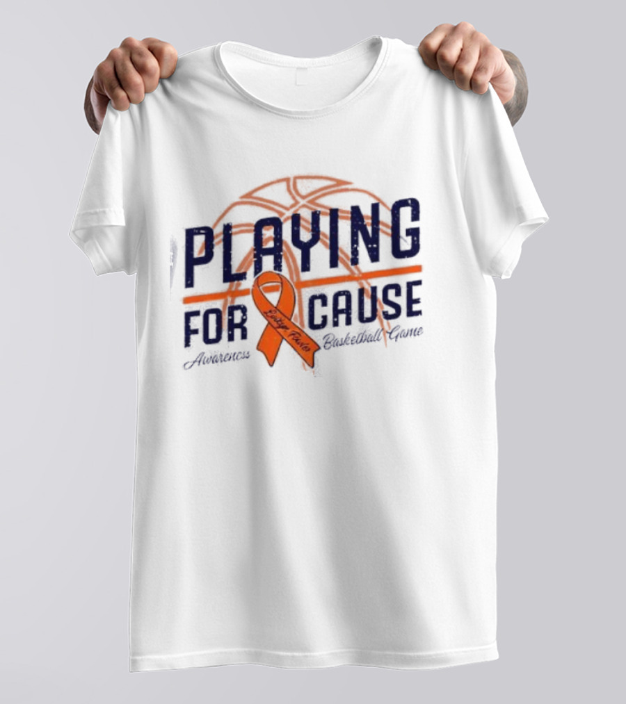 Playing For A Cause McKinney High Basketball Support Against Leukemia T-Shirt
