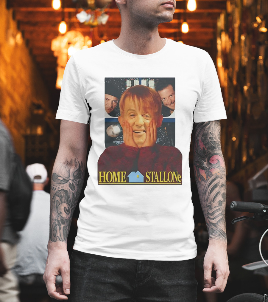 Home Stallone Classic Comedy Movie Mashup T-Shirt
