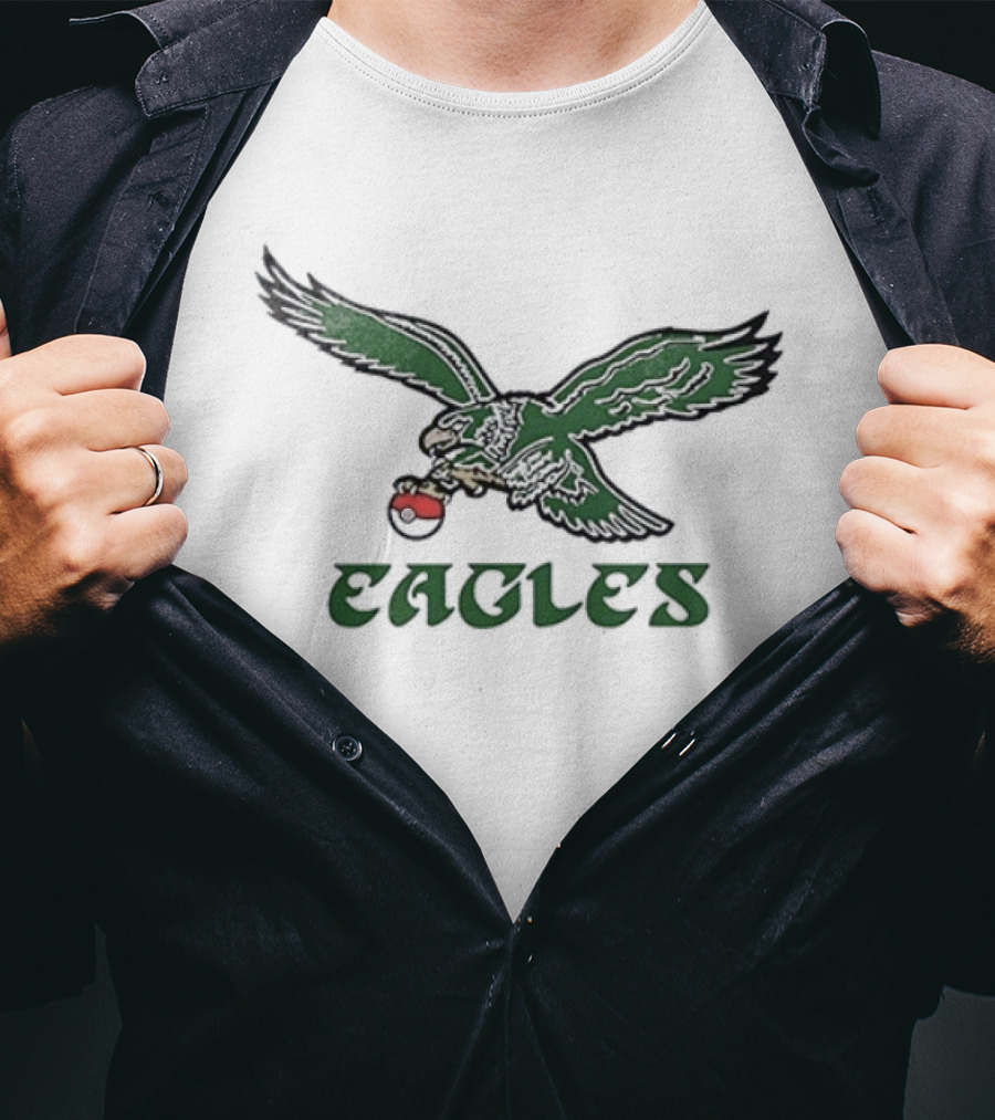 Philadelphia Eagles Pokemon Collaboration Fan Gear T-Shirt
