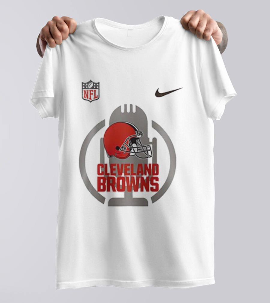 Cleveland Browns Nike NFL Red Helmet Collaboration T-Shirt