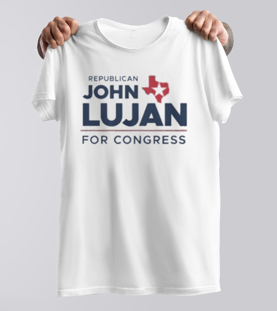 Republican John Lujan For Congress Texas Map Icon T-Shirt