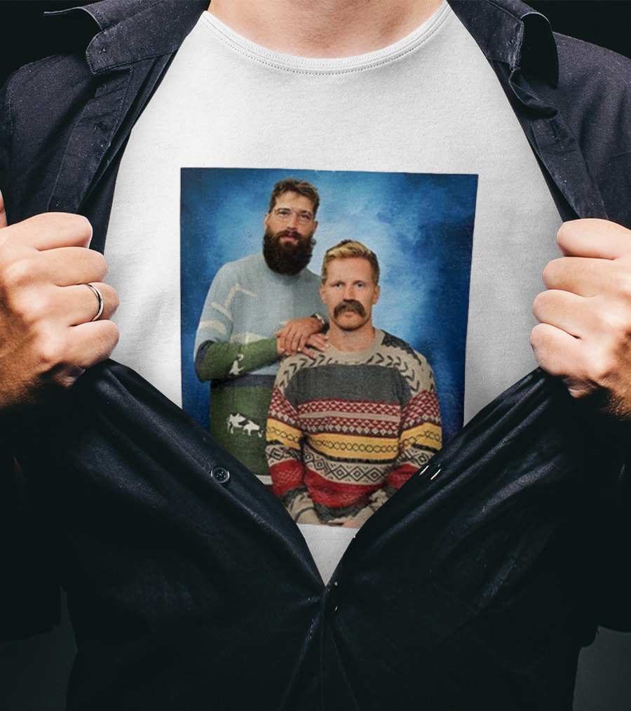 Gabriel Landeskog Brent Burns Stepbrothers Colorado Avalanche Hockey Merry Christmas T-Shirt