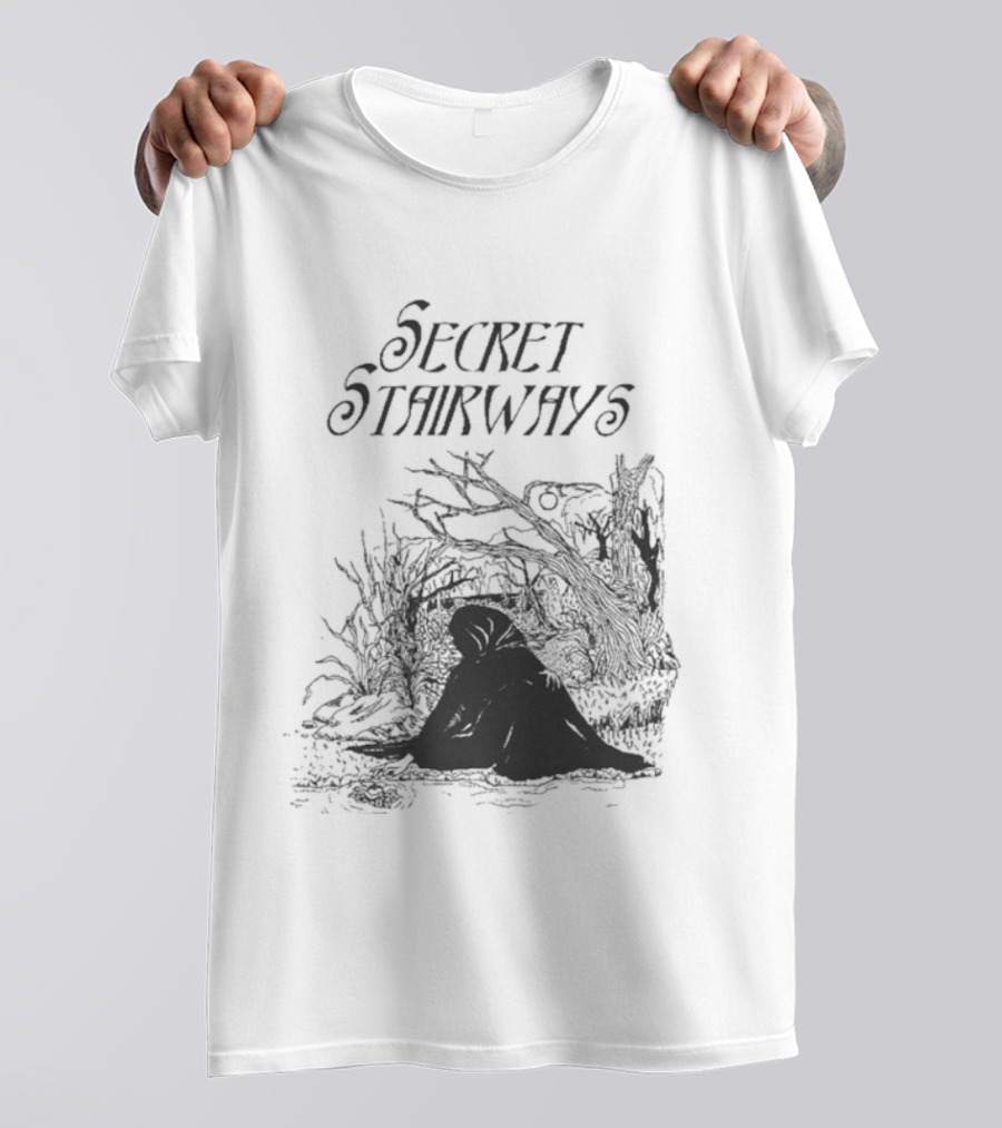 Secret Stairways Enchanted Nature Scene T-Shirt