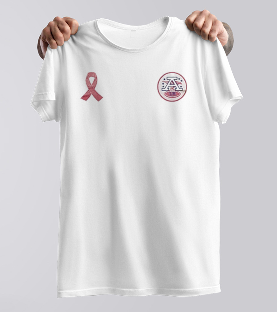 Kansas City Chiefs Support Cancer Awareness Dog Emblem T-Shirt