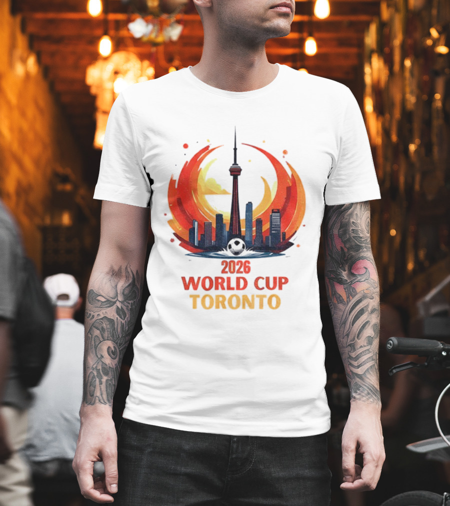 2026 World Cup Toronto CN Tower Skyline Event T-Shirt