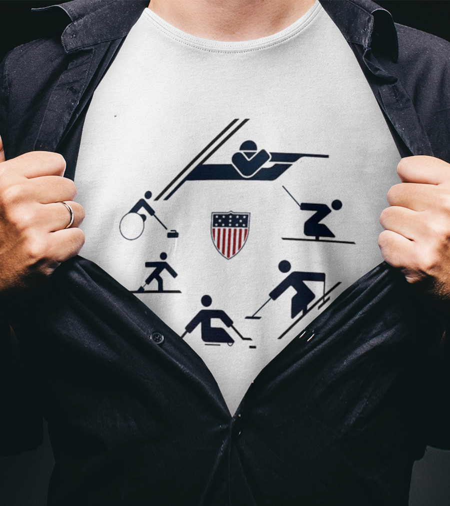 U.S. Paralympics 2026 Winter Paralympics Sport Icons Circle T-Shirt
