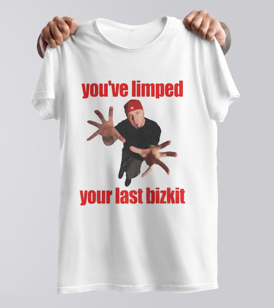 You’ve Limped Your Last Bizkit Red Cap Nu Metal Style T-Shirt