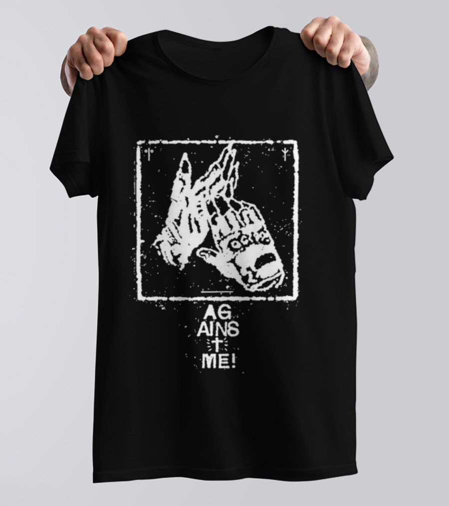 Against Me! Gloves Hands Graphic Print T-Shirt