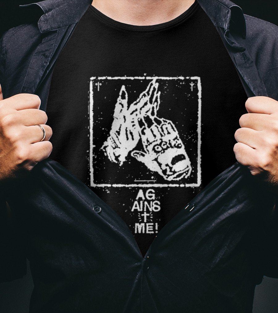 Against Me! Gloves Hands Graphic Print T-Shirt