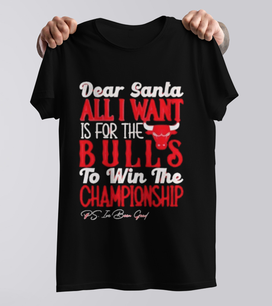 Dear Santa All I Want Is For The Bulls To Win The Championship T-Shirt
