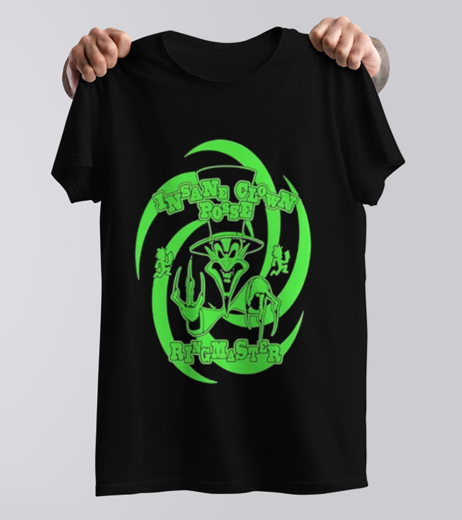 Insane Clown Posse Ringmaster Neon Green Logo T-Shirt