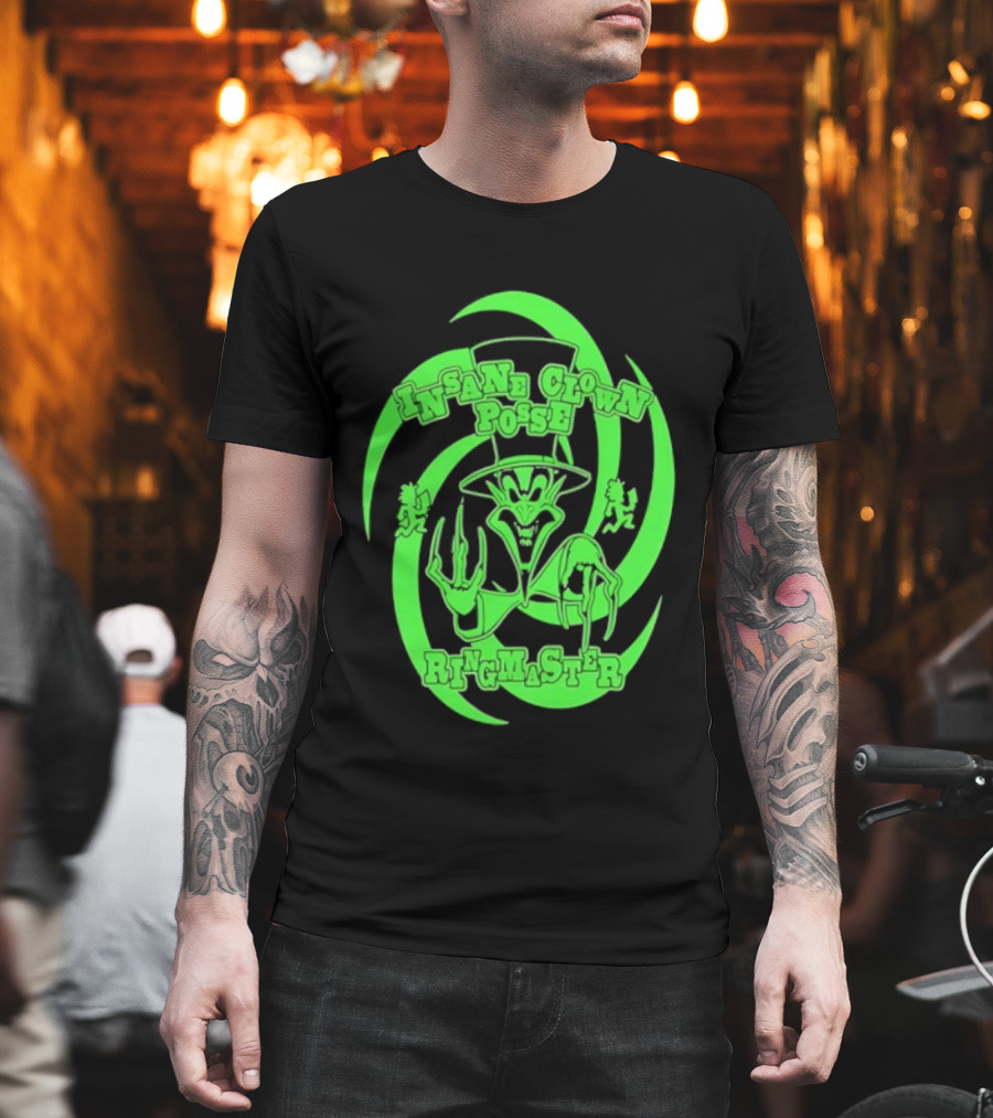 Insane Clown Posse Ringmaster Neon Green Logo T-Shirt