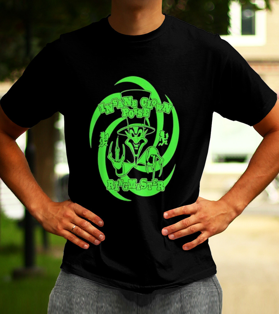 Insane Clown Posse Ringmaster Neon Green Logo T-Shirt