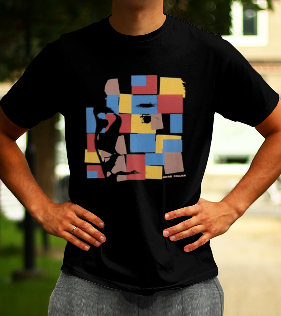 Jacob Collier The Light For Days Colorful Mosaic Blocks T-Shirt