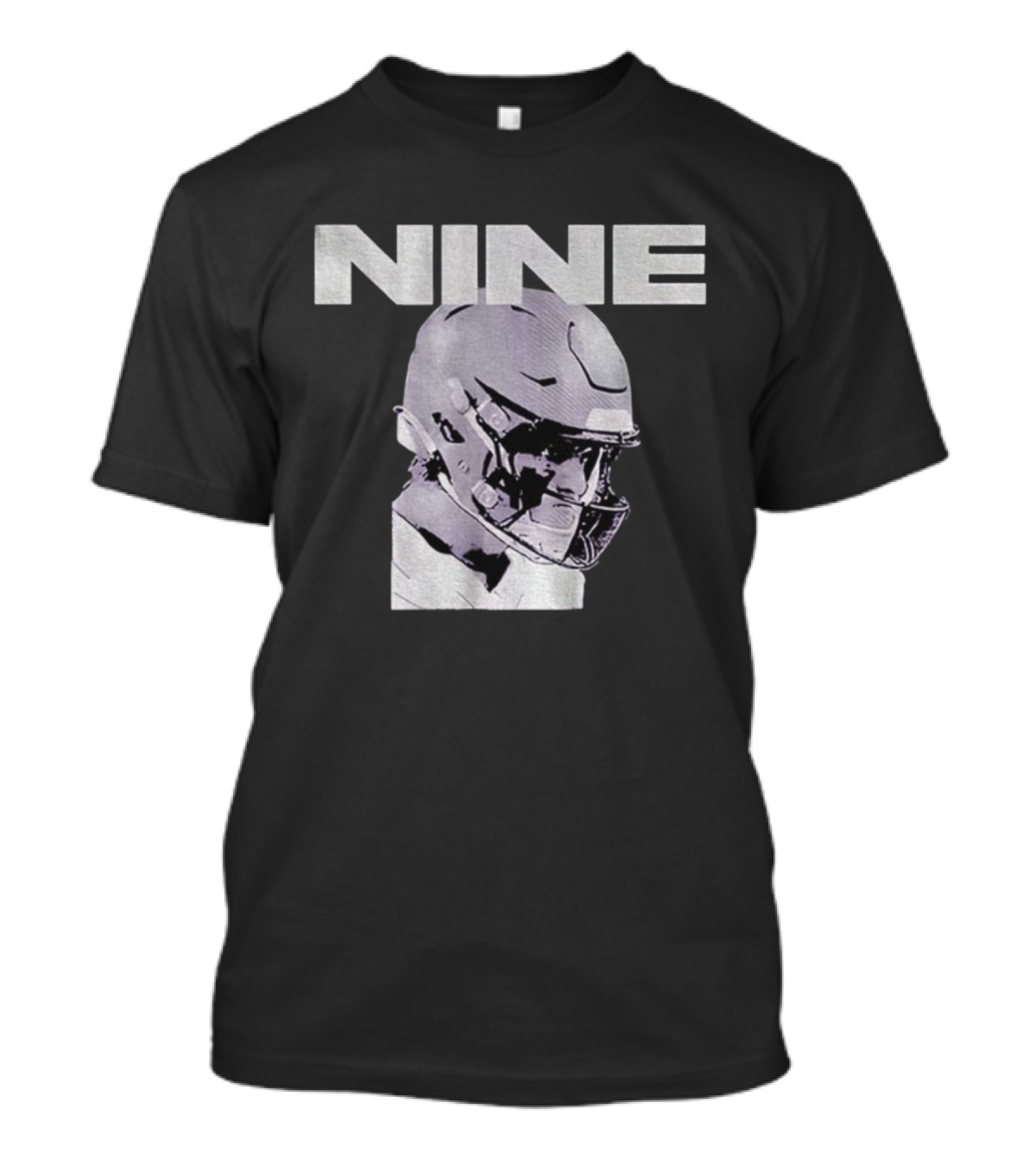 JJ McCarthy Nine Helmet Minnesota Vikings Football T-Shirt