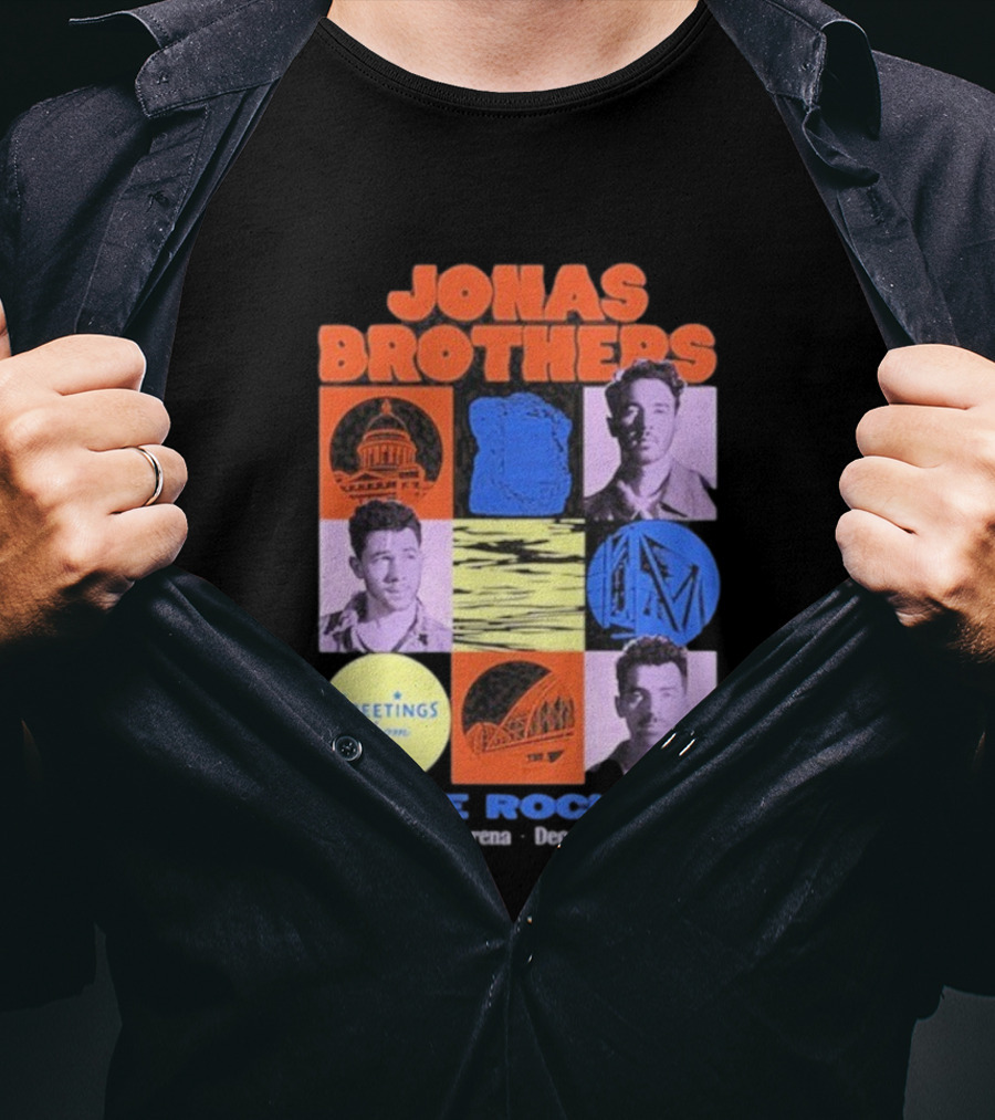 Jonas Brothers Little Rock AR Simmons Bank Arena December 9 2025 Tour Greeting T-Shirt
