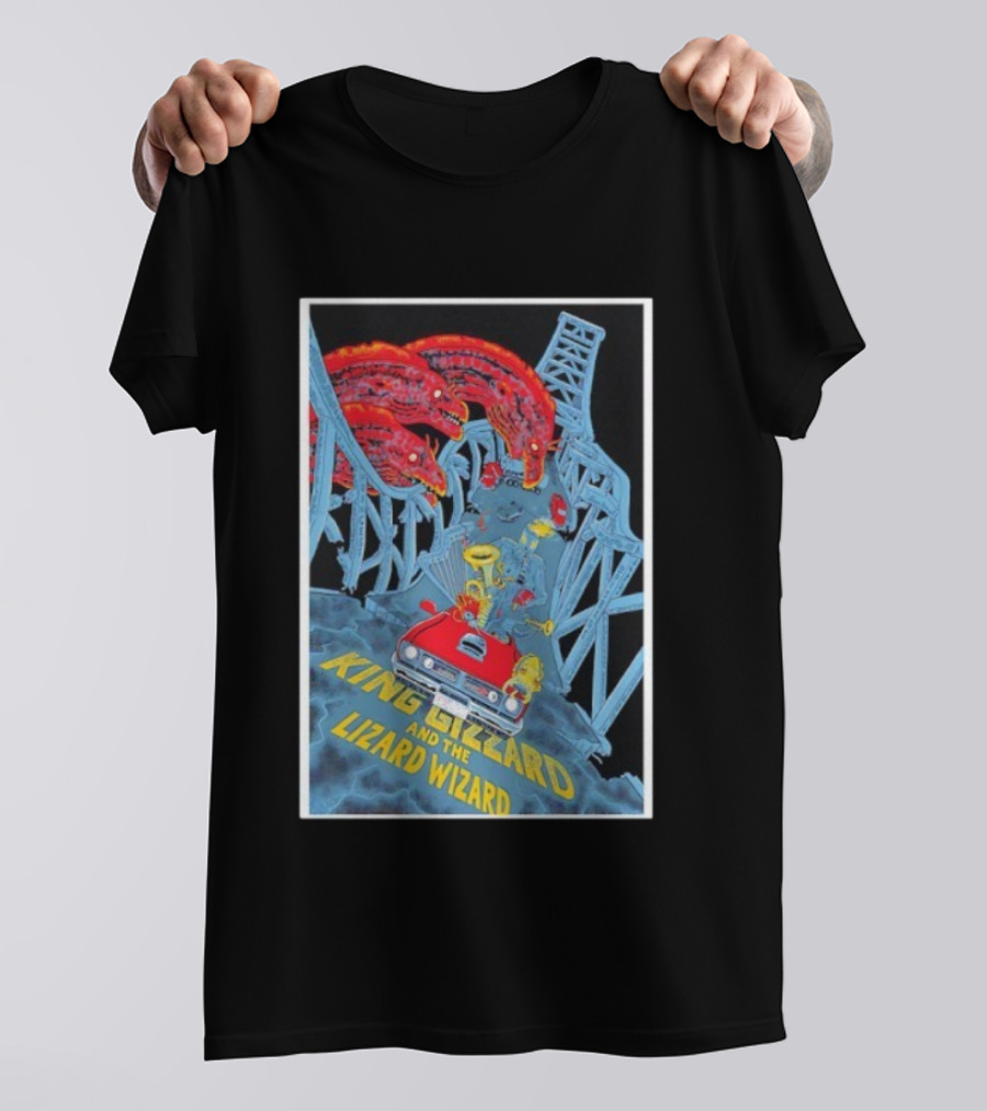 King Gizzard And The Lizard Wizard The Princess Theatre Dec 9 10 2025 With Red Car And Dragons T-Shirt