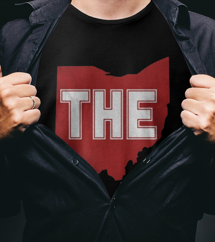 Ohio State Buckeyes Football Game Day Pride The State Map T-Shirt