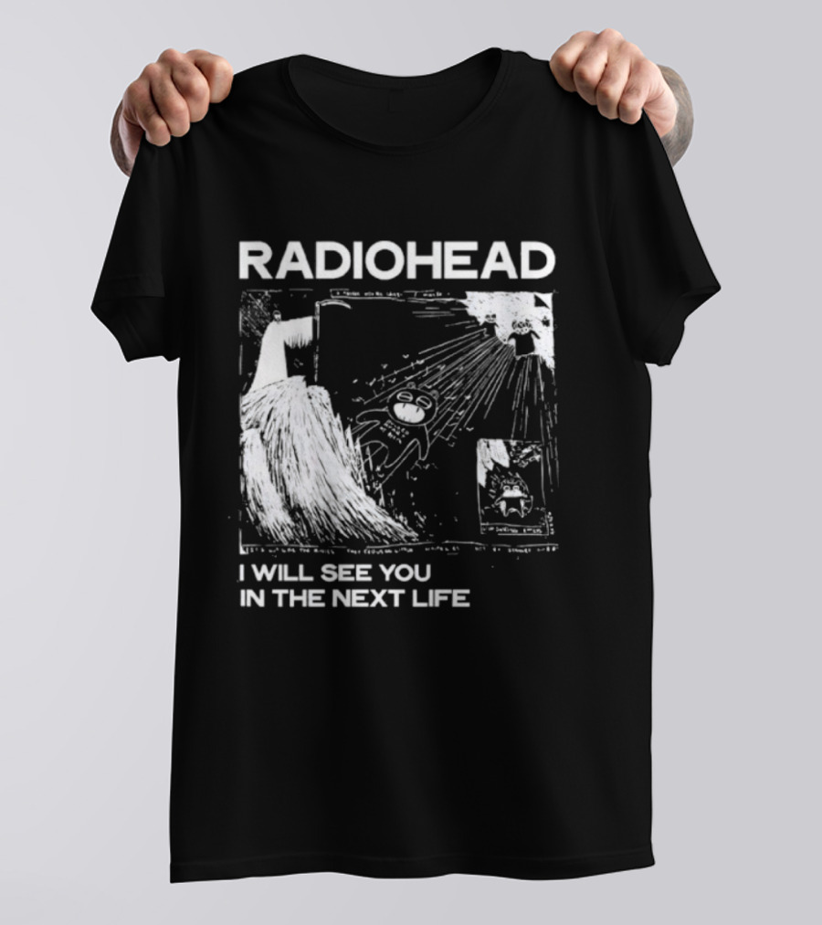 Radiohead I Will See You In The Next Life Vintage Album Art Concept T-Shirt