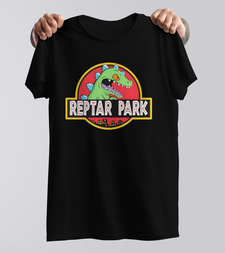 Reptar Park Jurassic Rugrats Dinosaur Cartoon Movie Icon T-Shirt