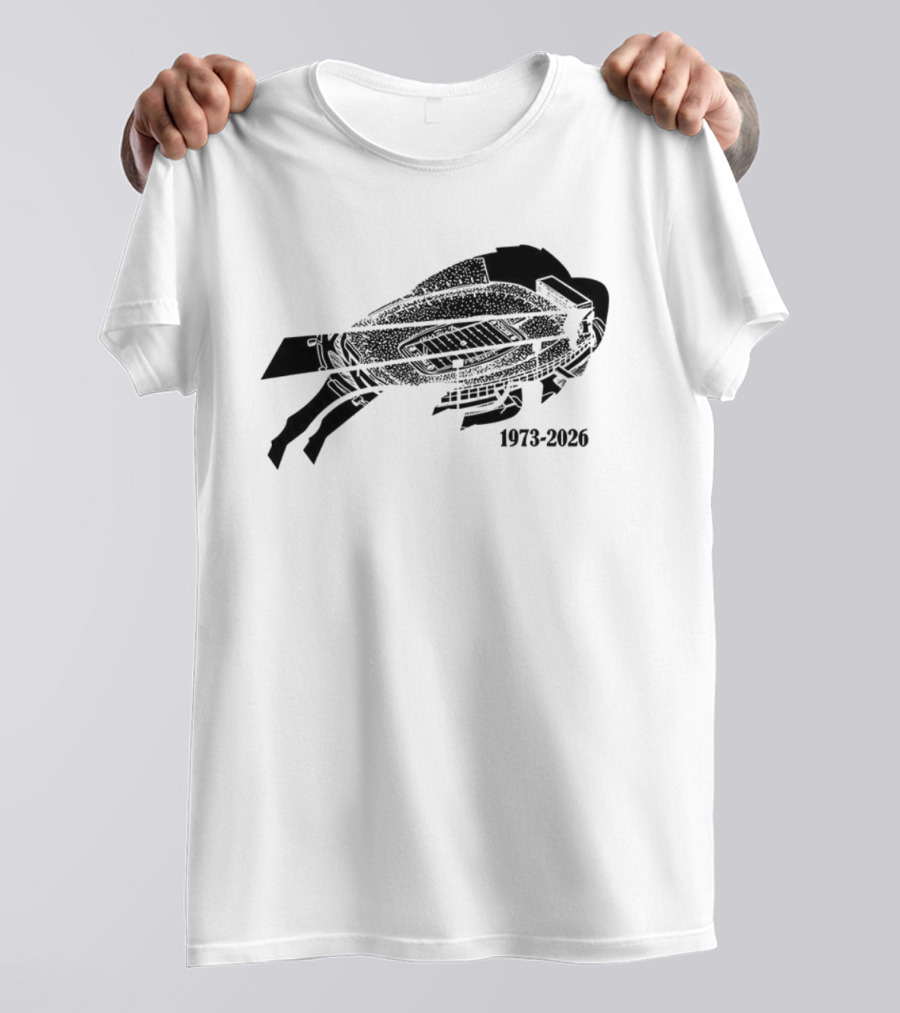Buffalo Bills Highmark Stadium Farewell Tour 1973-2026 T-Shirt