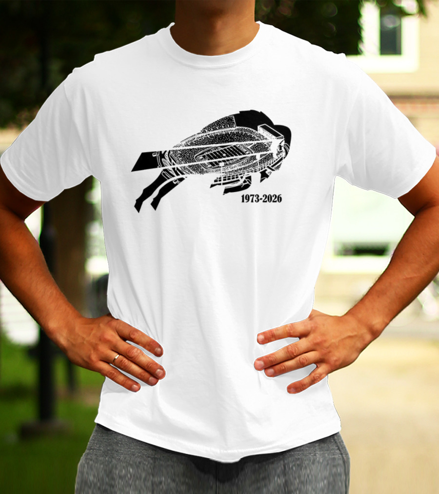 Buffalo Bills Highmark Stadium Farewell Tour 1973-2026 T-Shirt