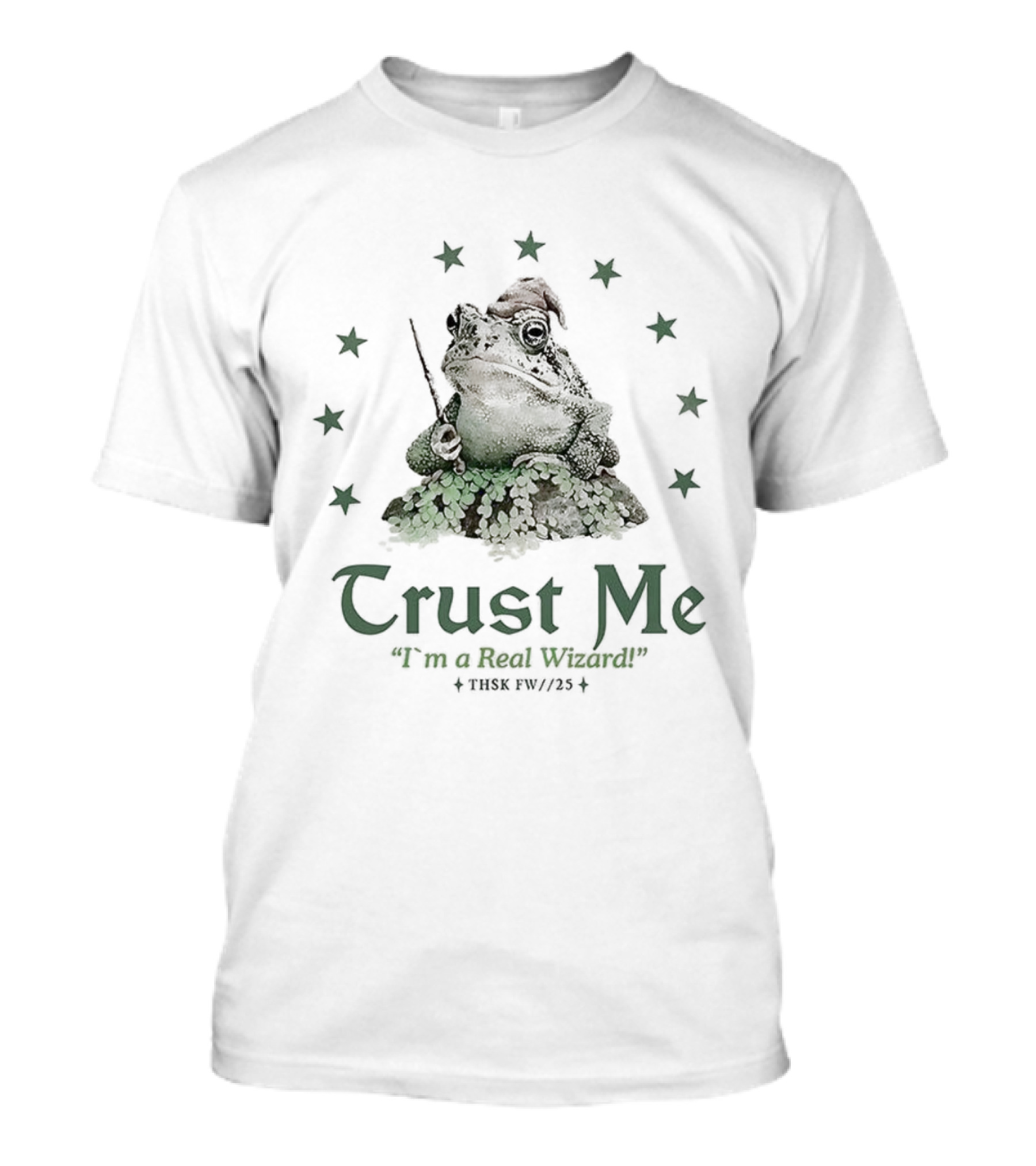 Trust Me Frog I'm A Real Wizard Magical Starry Frog Wizardry T-Shirt