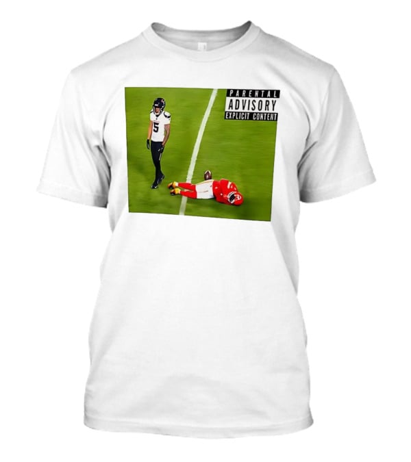 Parental Advisory Football Hit Jalen Pitre Versus Kansas City T-Shirt