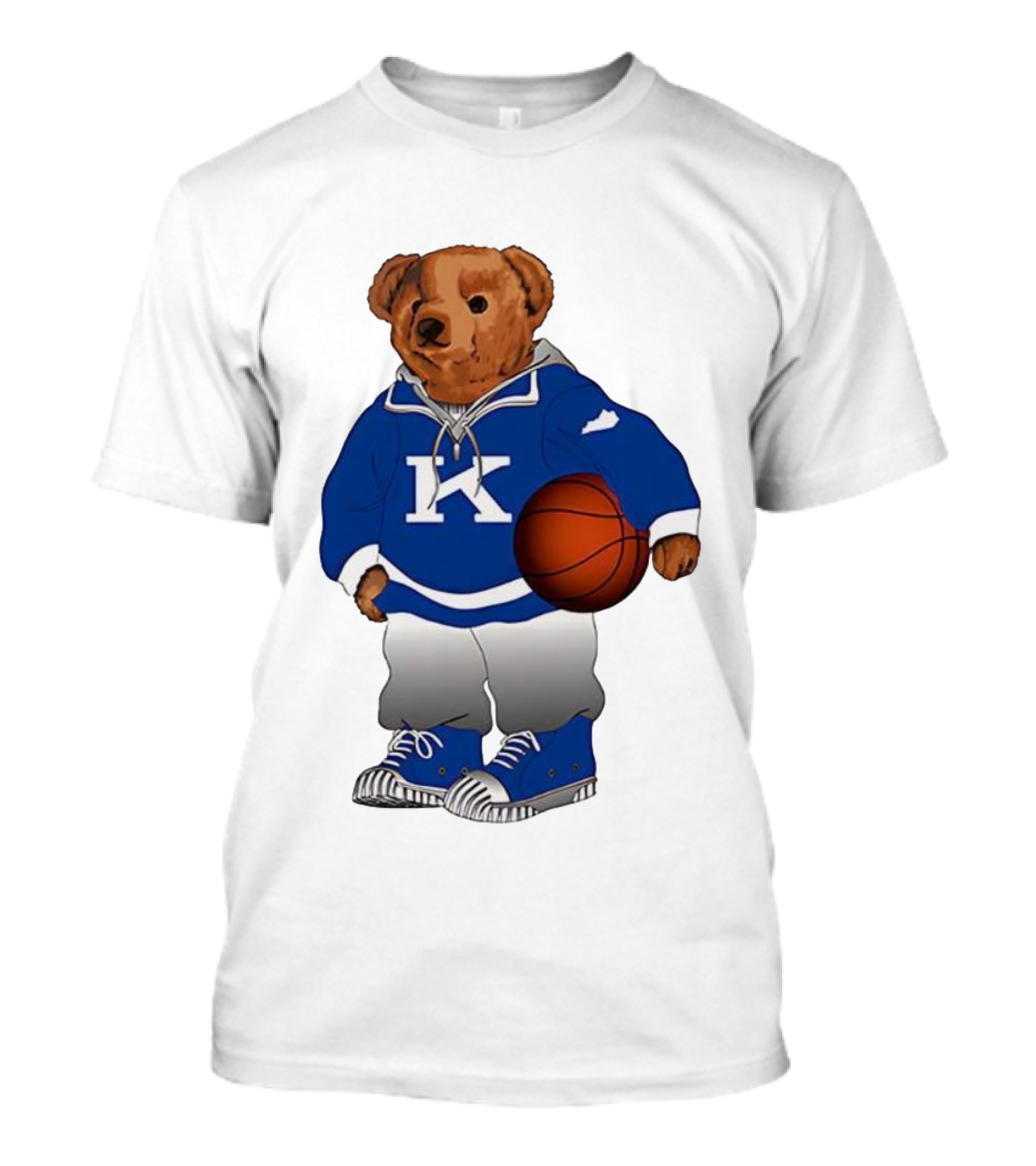 Kentucky Wildcats Polo Bear Basketball Lover NCAA Fan Apparel T-Shirt