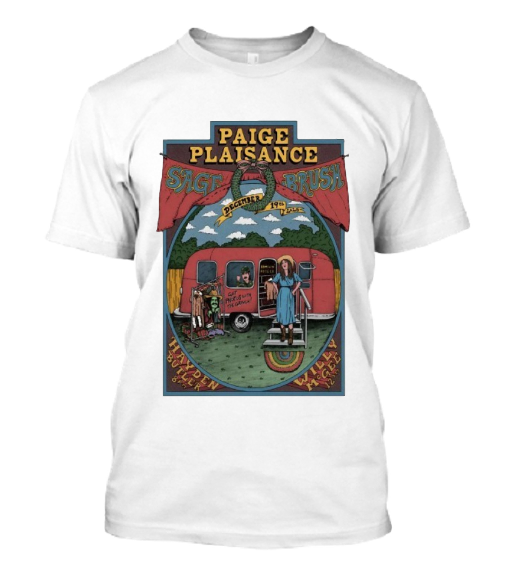 Paige Plaisance Sagebrush Austin TX December 19 2025 Hayden Butler Willy McGee T-Shirt