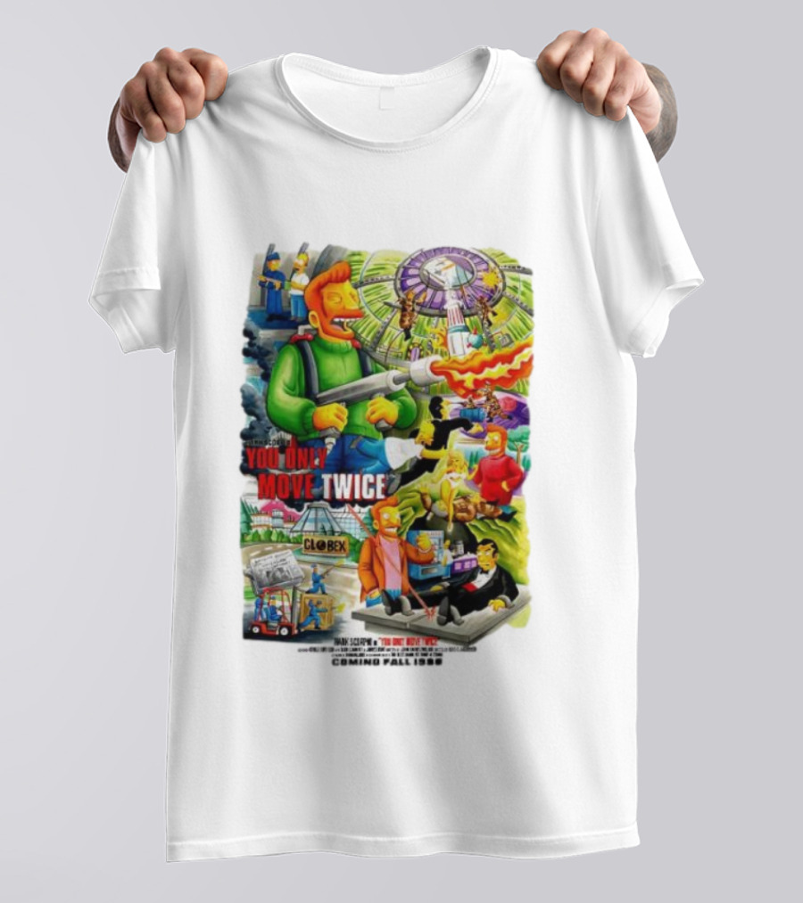 Hank Scorpio You Only Move Twice Globex Coming Fall 1996 T-Shirt