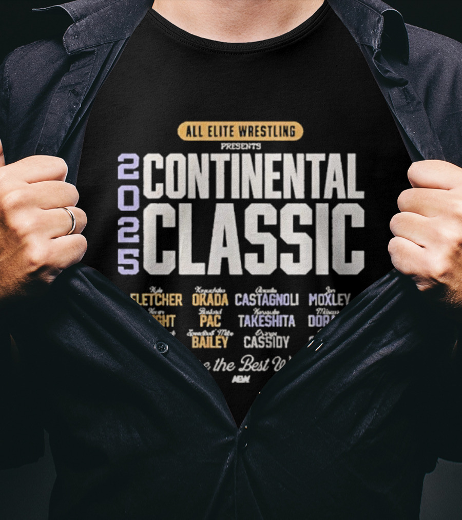All Elite Wrestling AEW Continental Classic 2023 Fletcher Okada Kingston Where The Best Wrestle T-Shirt