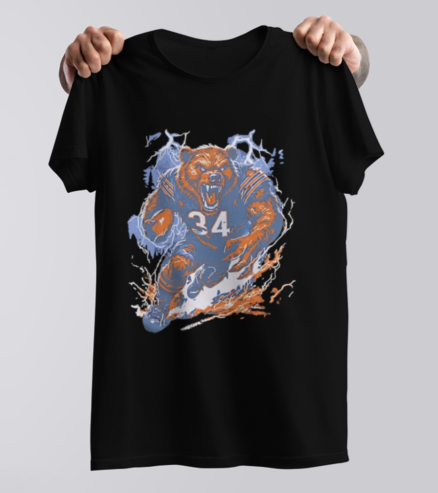 Chicago Bears Windy City Beast 34 Rage Football Mascot T-Shirt
