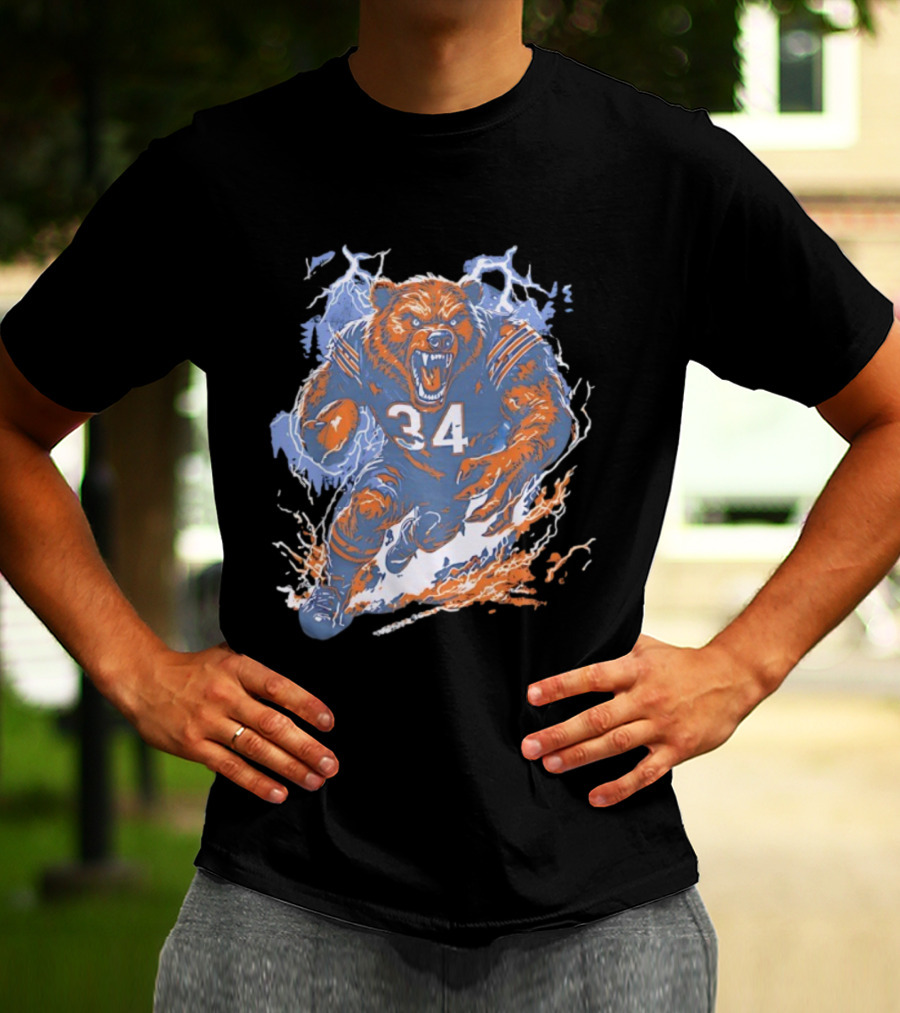 Chicago Bears Windy City Beast 34 Rage Football Mascot T-Shirt