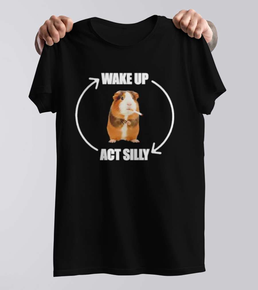 Hamter Wake Up Act Silly Cycle T-Shirt
