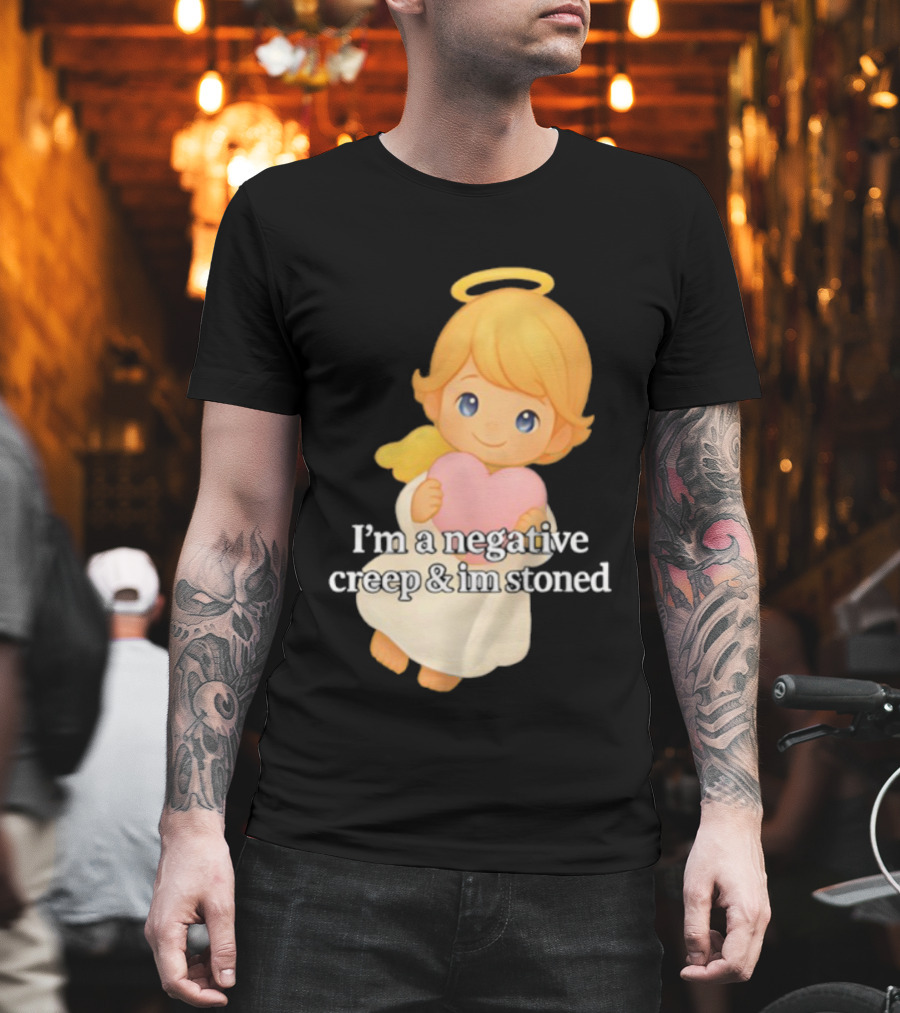 I'm A Negative Creep And I'm Stoned Angel Heart T-Shirt