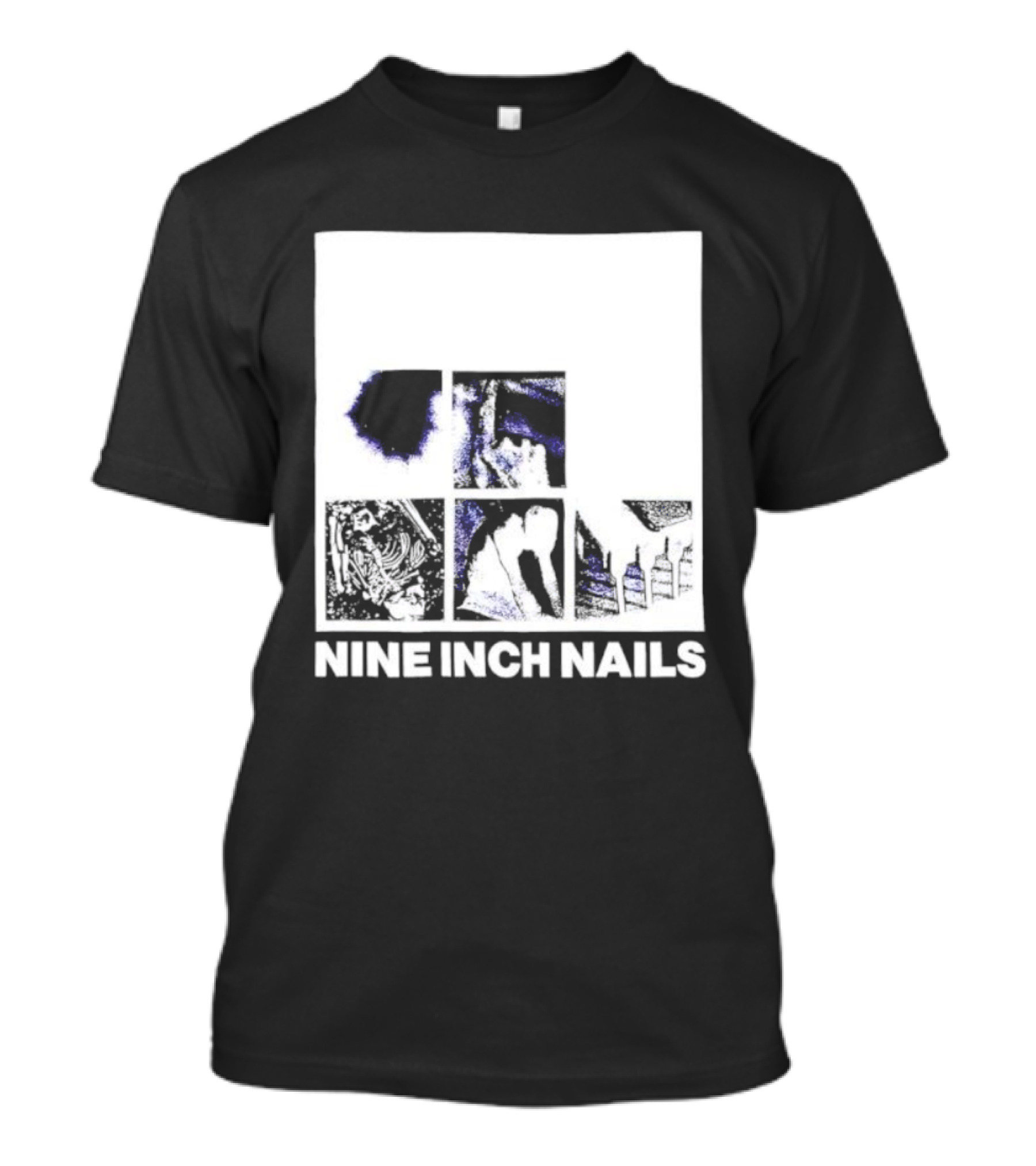 Nine Inch Nails Bad Witch Album Art With Square Panel Imagery T-Shirt