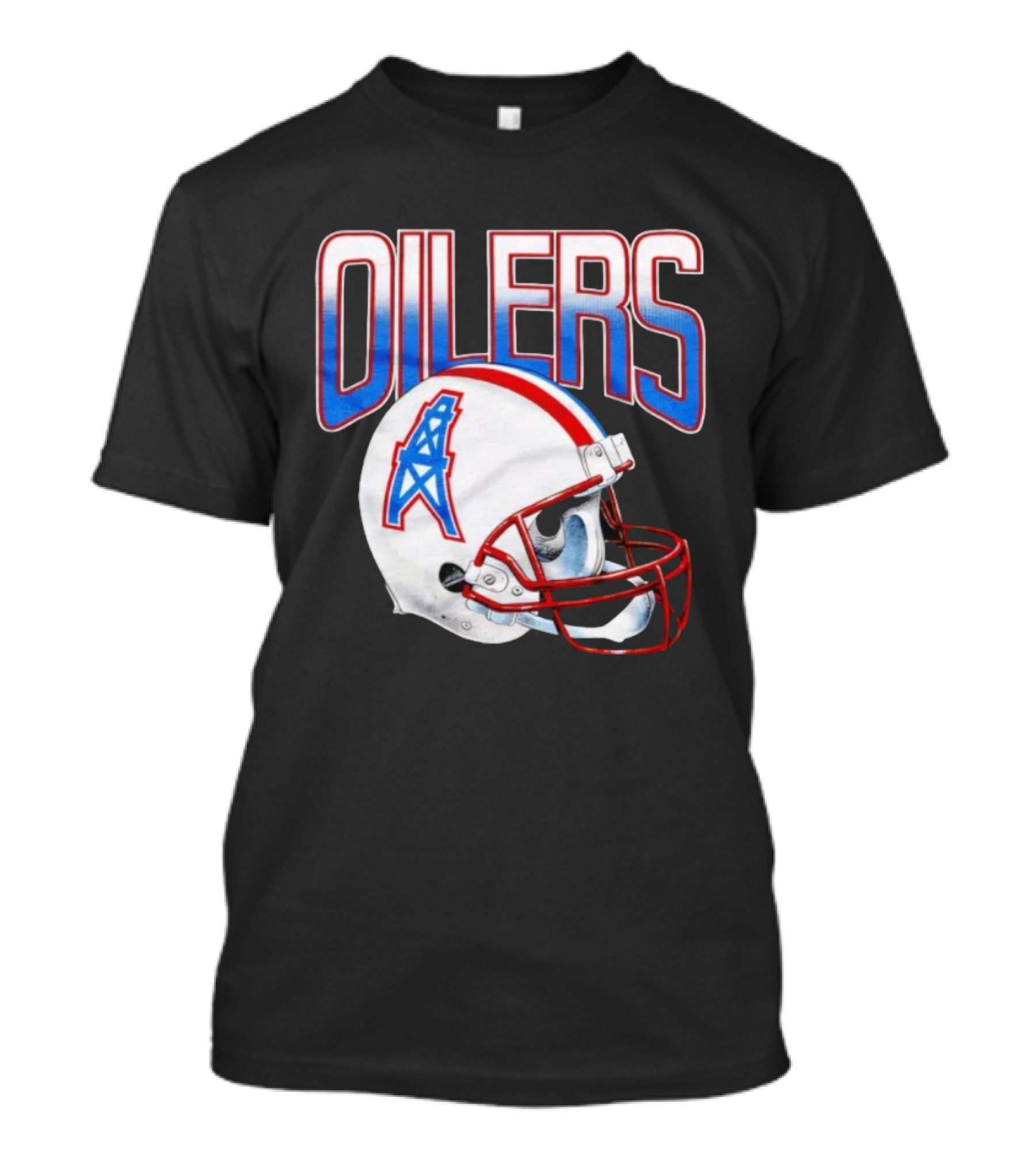 Oilers Football Gradient Helmet Classic Logo T-Shirt