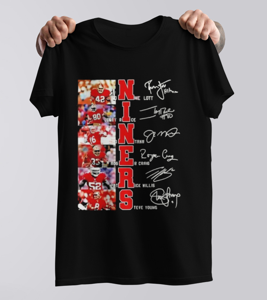 Niners San Francisco 49ers Legendary Players And Numbers T-Shirt