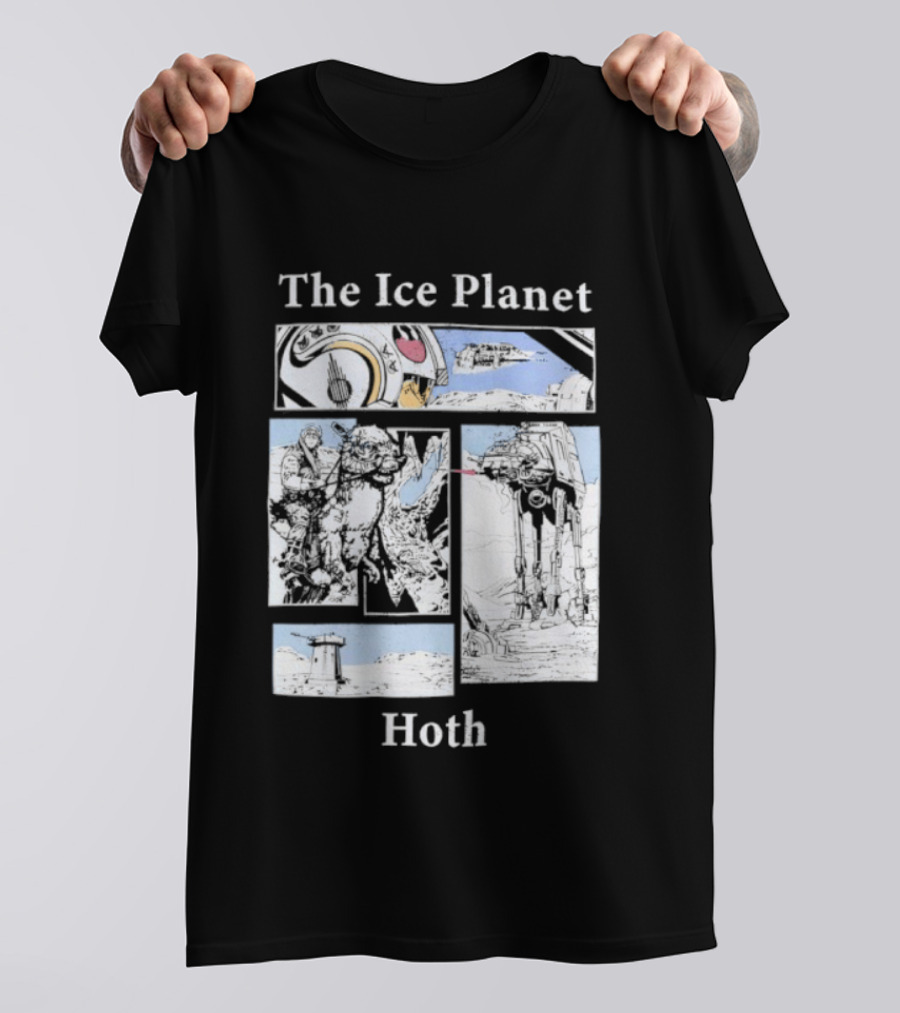 The Ice Planet Hoth Star Wars Story Panel T-Shirt