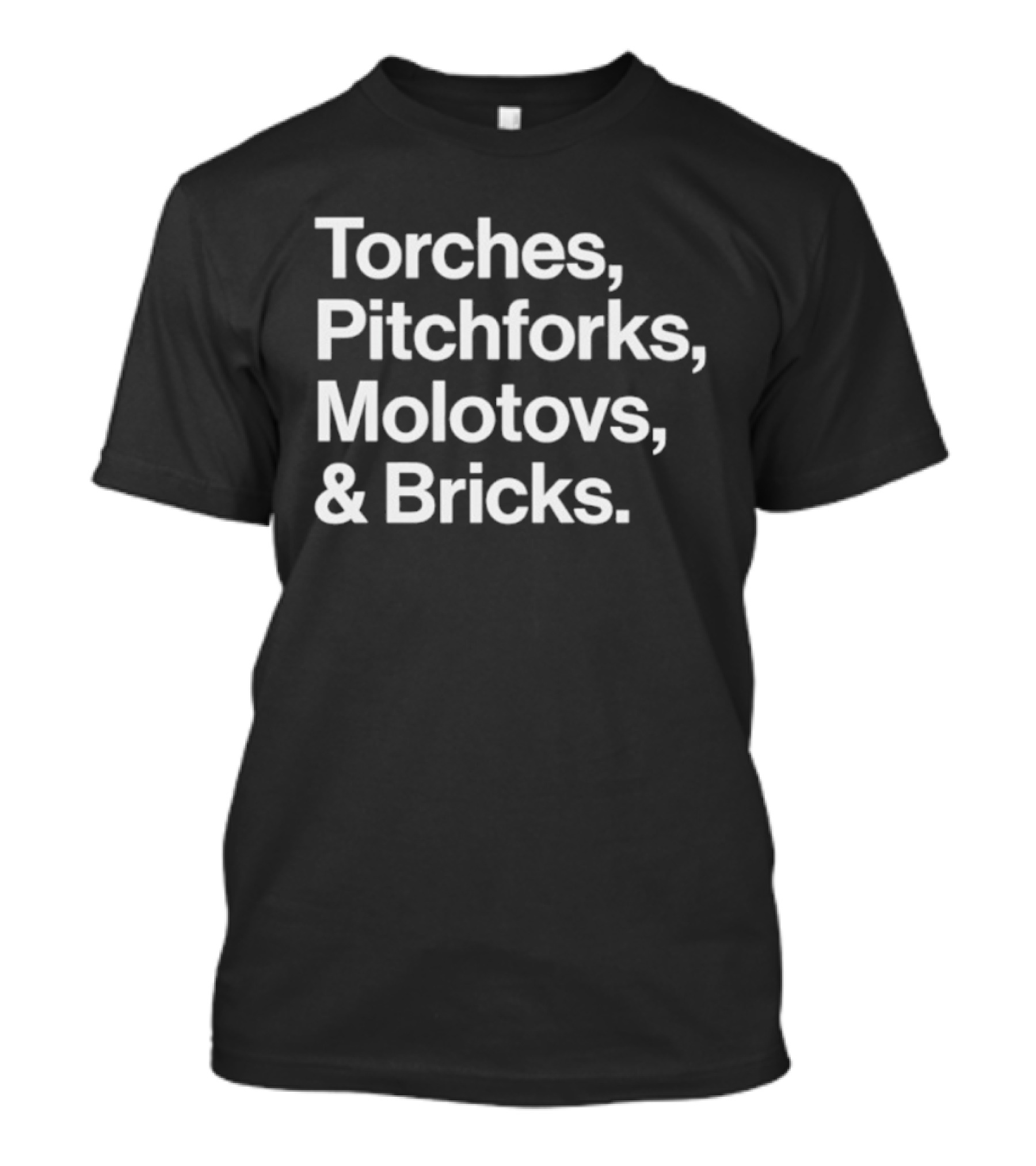 Tom Morello Torches Pitchforks Molotovs Bricks 2025 World Tour T-Shirt