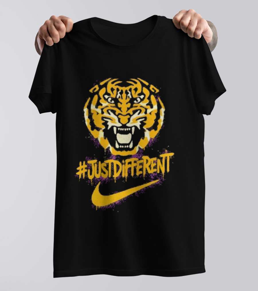 Zubaz Northwest NCAA LSU Tigers Nike Tiger Head JustDifferent T-Shirt